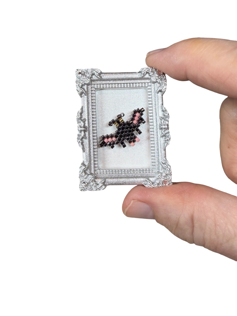 Twinkling Bat Mini Framed Art Hand Crafted
